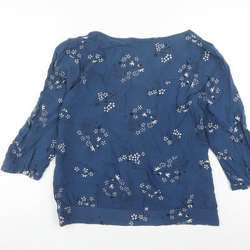 Next Women's Blue Floral Blouse Size 12