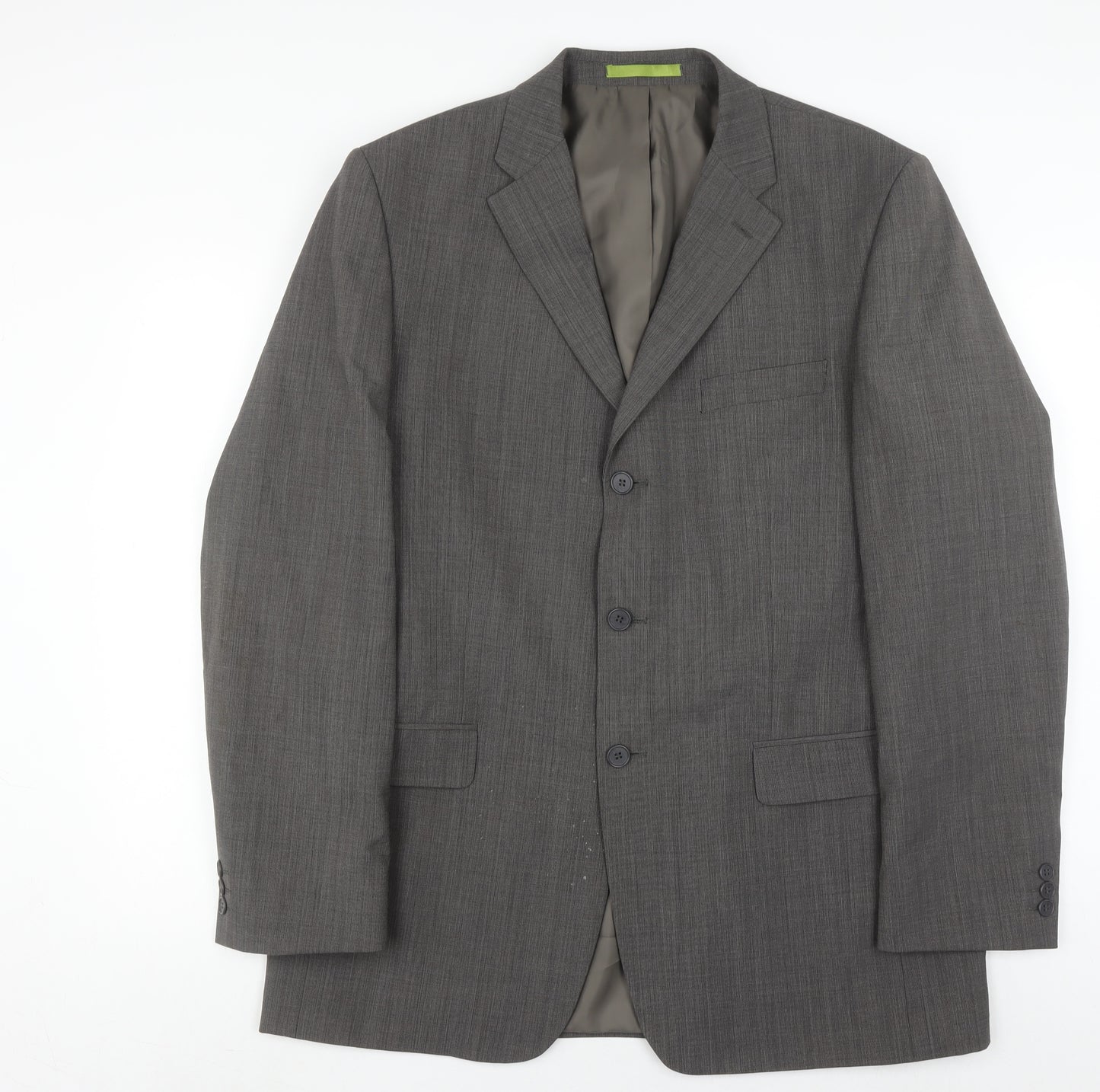 Burton Men's Grey Blazer 42L Long Single-Breasted