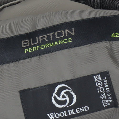 Burton Men's Grey Blazer 42L Long Single-Breasted