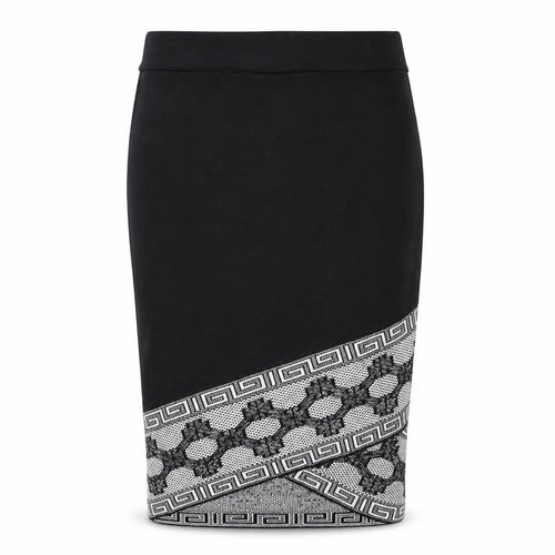 River Island Women's Black Lace Pencil Skirt Size 12