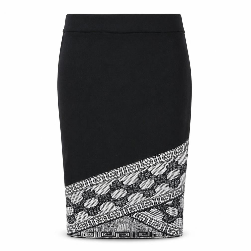 River Island Women's Black Lace Pencil Skirt Size 12