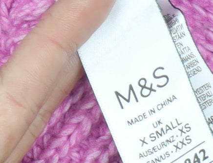 Marks and Spencer Womens Pink Knit Vest XS