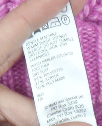 Marks and Spencer Womens Pink Knit Vest XS