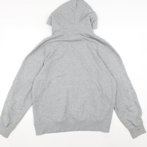 Holmes and Company Men's Grey Pullover Hoodie, Size L, Logo