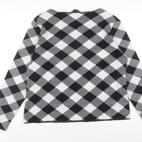 Dorothy Perkins Women's Black Check Jumper, Size 14