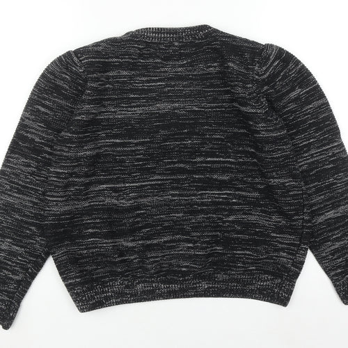 Topman Men's Black S Chunky-Knit Pullover Jumper