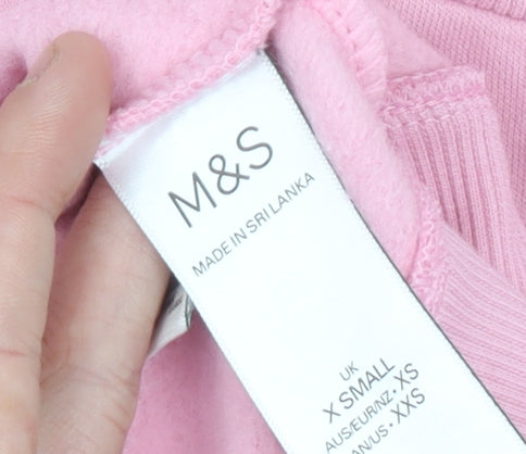 Marks and Spencer Women's Pink XS Sweatshirt