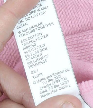 Marks and Spencer Women's Pink XS Sweatshirt