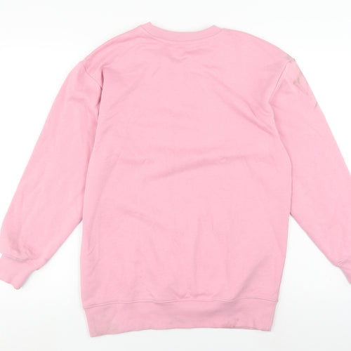 Marks and Spencer Women's Pink Pullover Sweatshirt XS