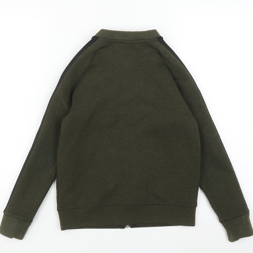 Next Boys Green Full Zip Sweatshirt, 9 Years - Casual Comfort
