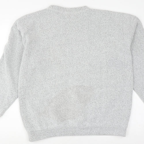 DK Unisex Grey Pullover Jumper, L, Casual College Style