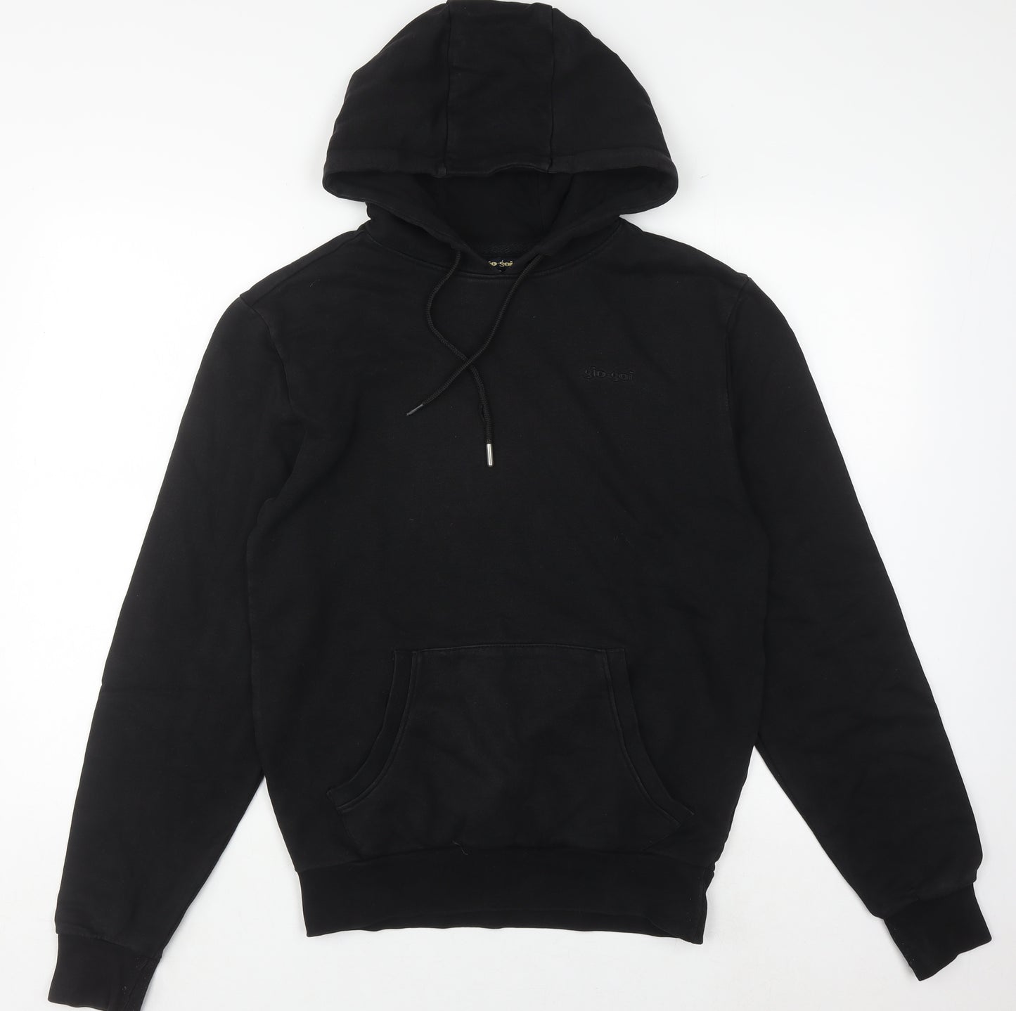 Gio-goi Men's Black Pullover Hoodie XS Cotton Knit