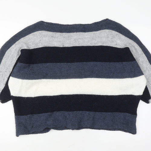 LV CLOTHING Women's Multicoloured Striped Pullover XL