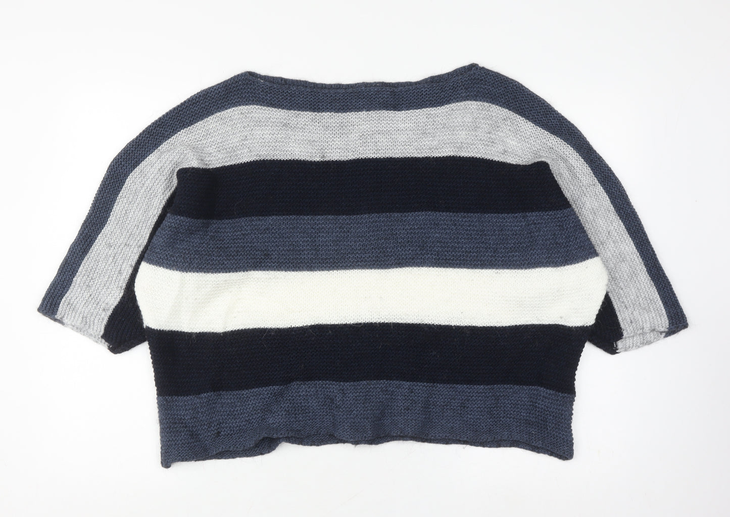 LV CLOTHING Women's Multicoloured Striped Pullover XL