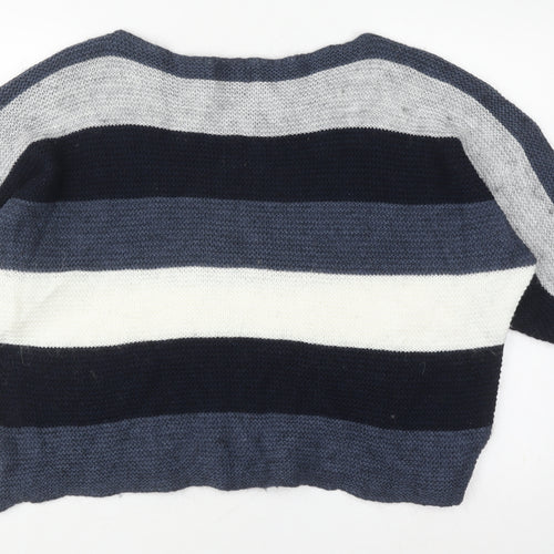 LV CLOTHING Women's Multicoloured Striped Pullover XL