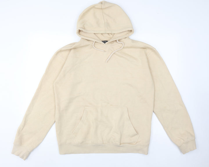BoohooMAN Beige Graphic Hoodie for Men - Size S