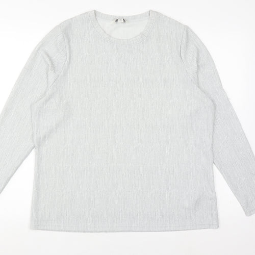 Marks and Spencer Women Grey Knit Top Size 16 Regular