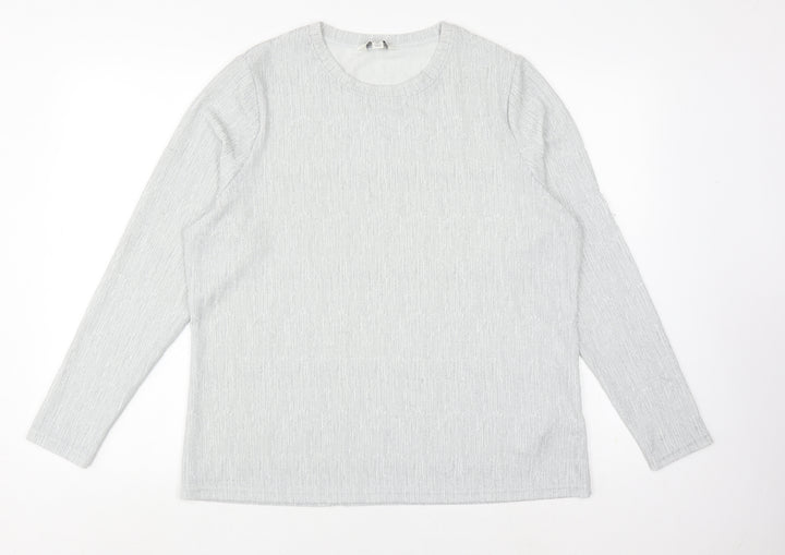 Marks and Spencer Women Grey Knit Top Size 16 Regular
