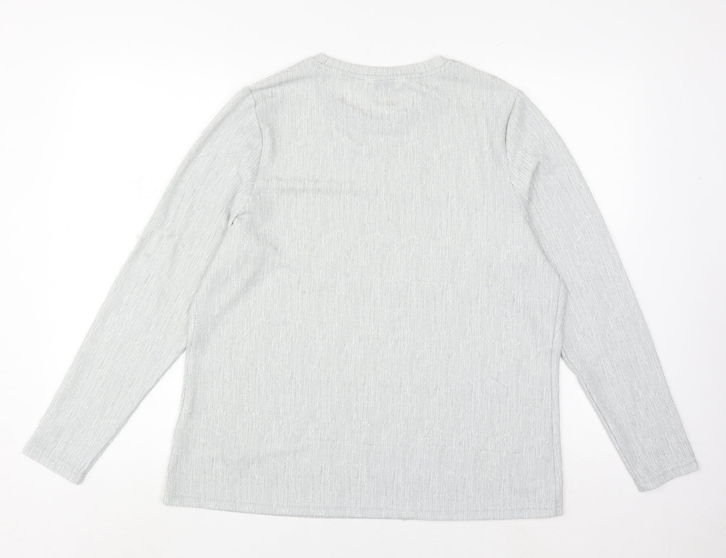 Marks and Spencer Women Grey Knit Top Size 16 Regular