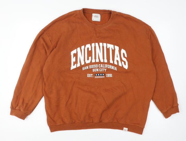 Pacific Republic Brown Unisex Sweatshirt Size 12