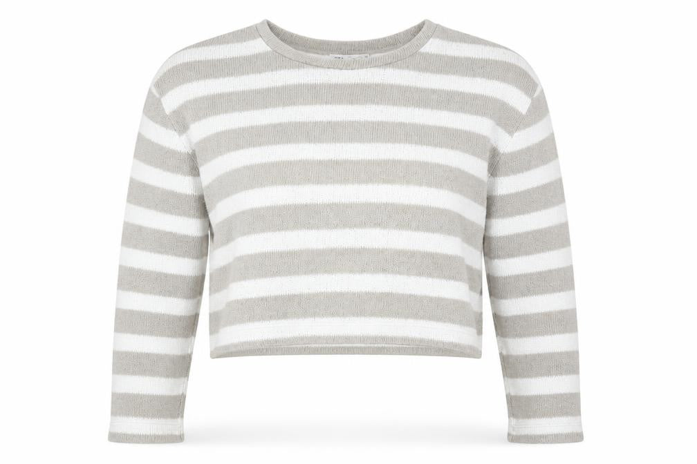 Front view of Zara Women's Beige Stripe jumper M