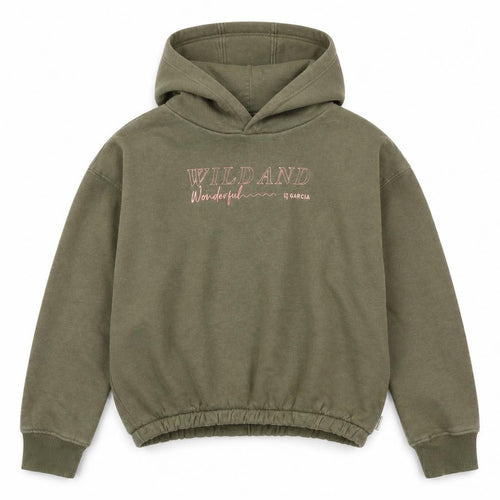Garcia Girls Green Pullover Hoodie 11-12 Years