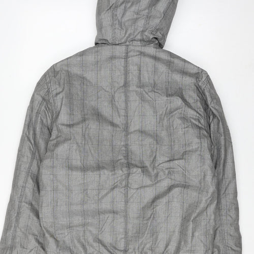 Bershka Men's Grey Bomber Jacket M Casual Style