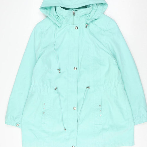 Bm Collection Women's Green Hooded Jacket M