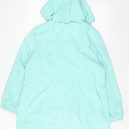 Bm Collection Women's Green Hooded Jacket M