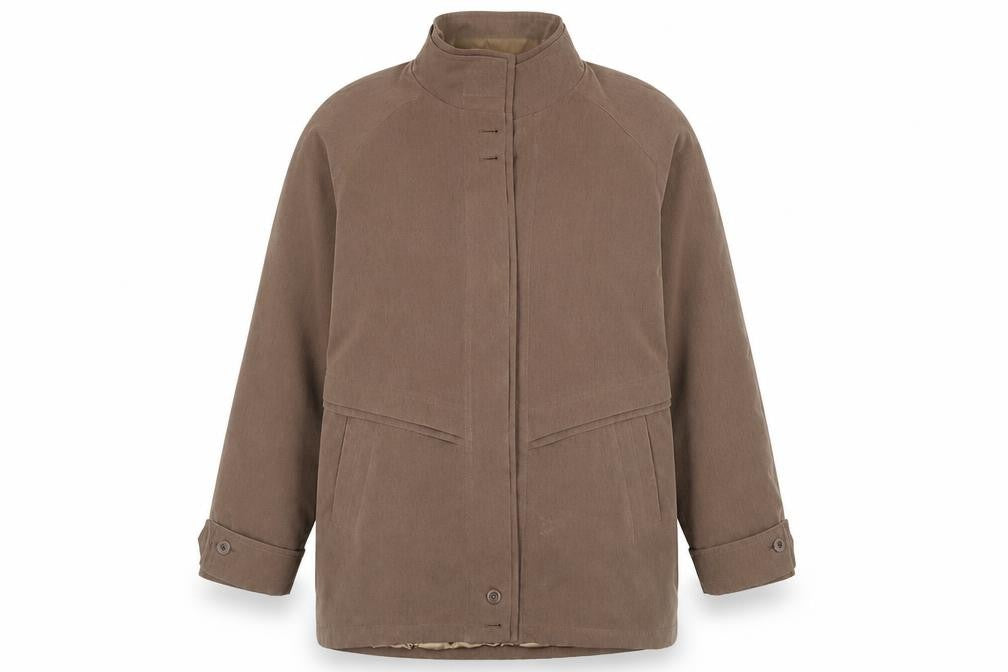 Front view of Gold by Telemac Women's Brown Jacket L
