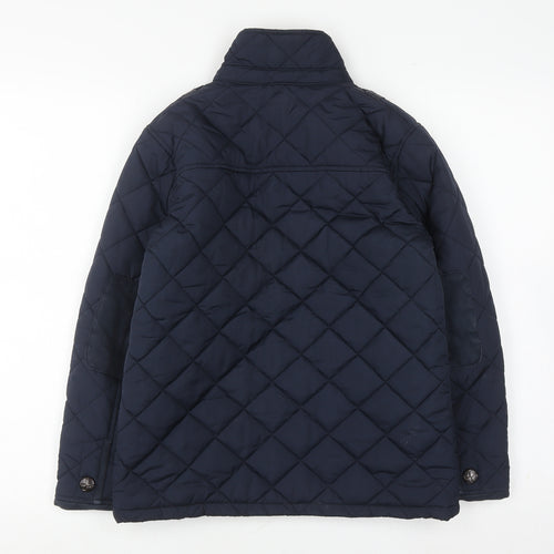 Next Boys Blue Quilted Jacket, Age 9 Years, Cosy Winter Style