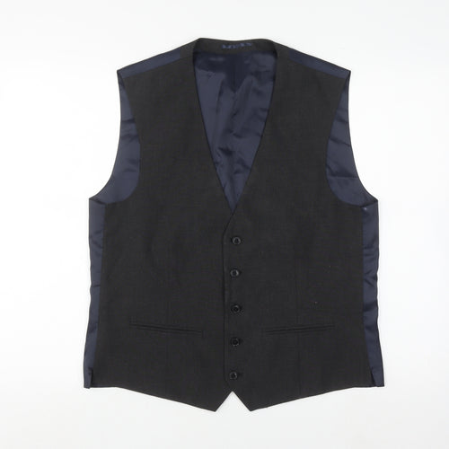 Next Men's Grey Suit Waistcoat Size 42R Formal