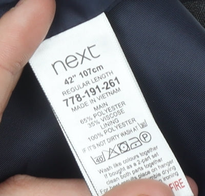 Next Men's Grey Suit Waistcoat Size 42R Formal