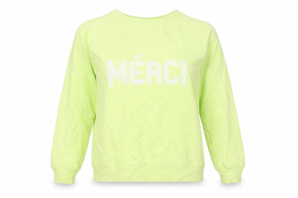 Front view of Marks & Spencer Green Women's Pullover Sweatshirt -, size 12