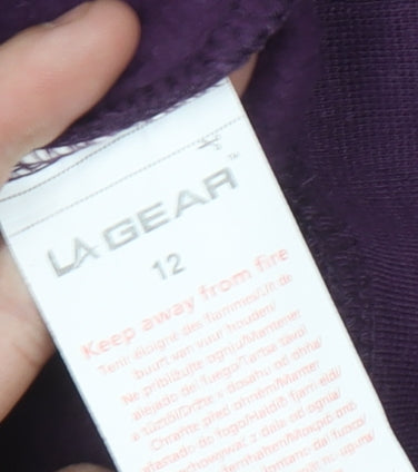 LA Gear Women's Purple Pullover Hoodie, Size 12