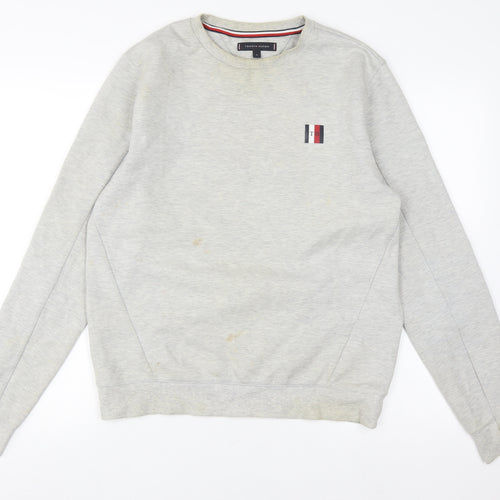 Tommy Hilfiger Men’s Grey Logo Sweatshirt M