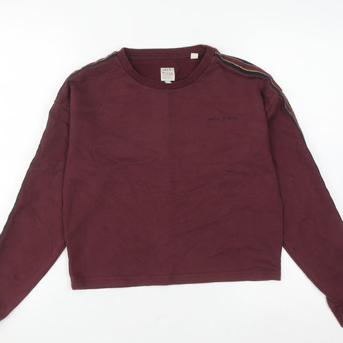Jack Wills Women's Red Pullover Sweatshirt Size 8