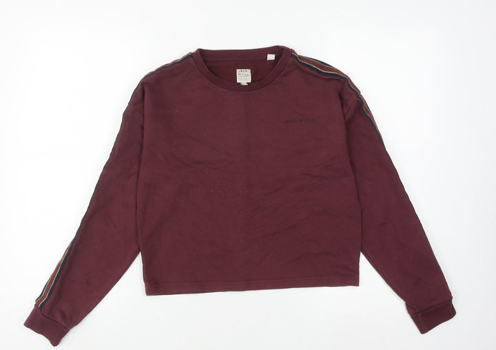 Jack Wills Women's Red Pullover Sweatshirt Size 8
