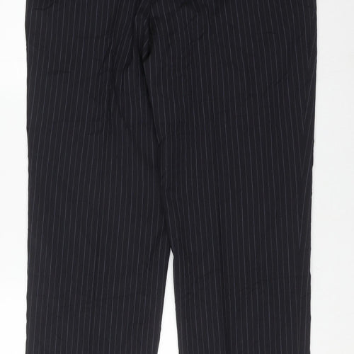 Jaeger Men's Black Striped Trousers 36R Formal