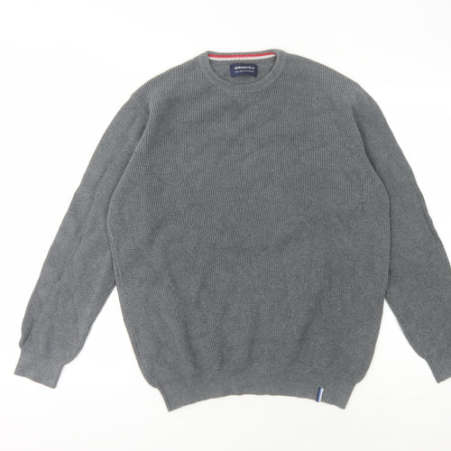 Springfield Men's Grey Pullover Jumper - Size L