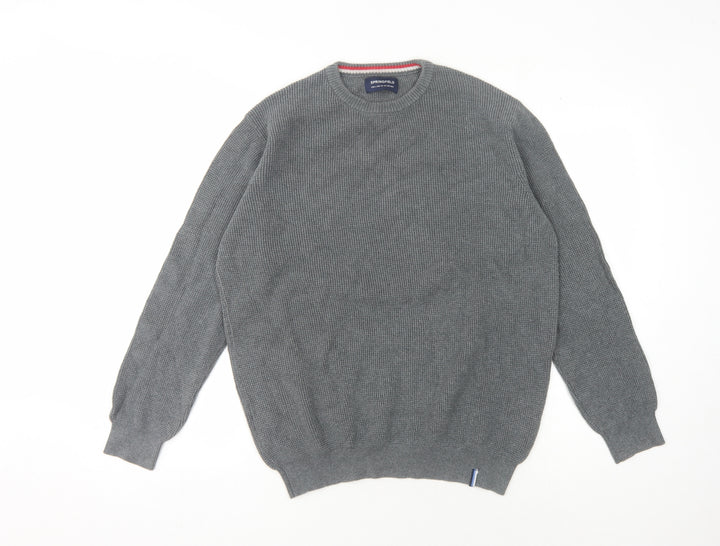 Springfield Men's Grey Pullover Jumper - Size L