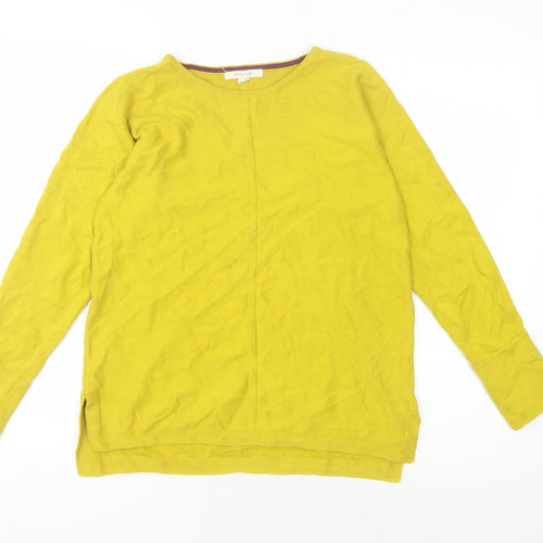 White Stuff Women's Yellow Knit Pullover Jumper