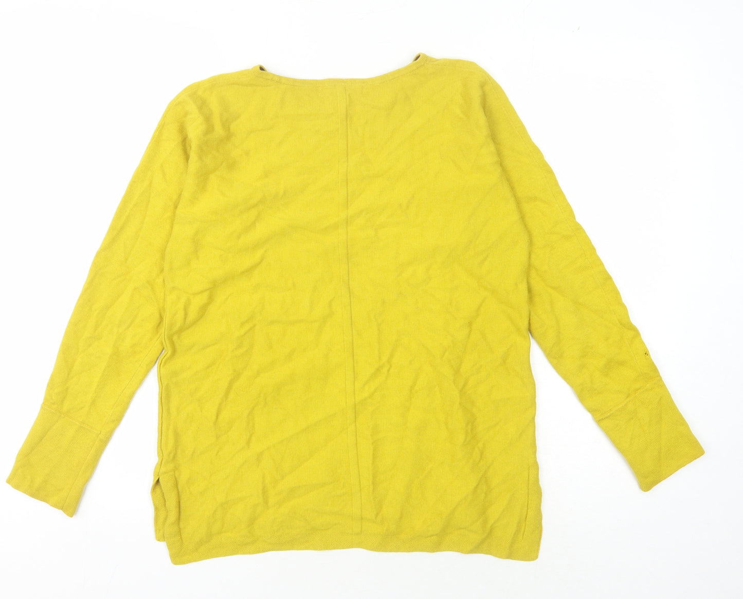 White Stuff Women's Yellow Knit Pullover Jumper
