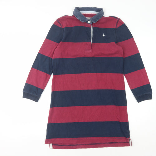 Jack Wills Women's Striped Shirt Dress UK 10