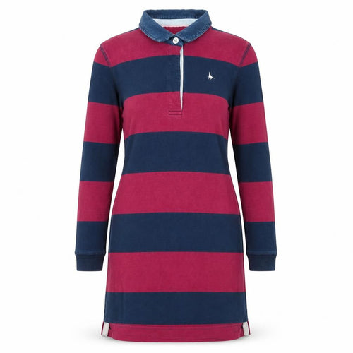 Jack Wills Women's Striped Shirt Dress UK 10