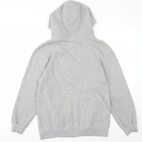 Hurley Men's Grey Full Zip Hoodie, Logo, Size Regular