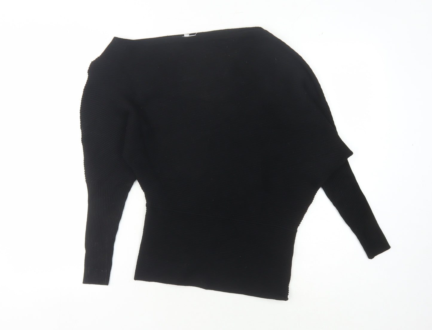 Reiss Women's Black Boat Neck Slim Jumper XS