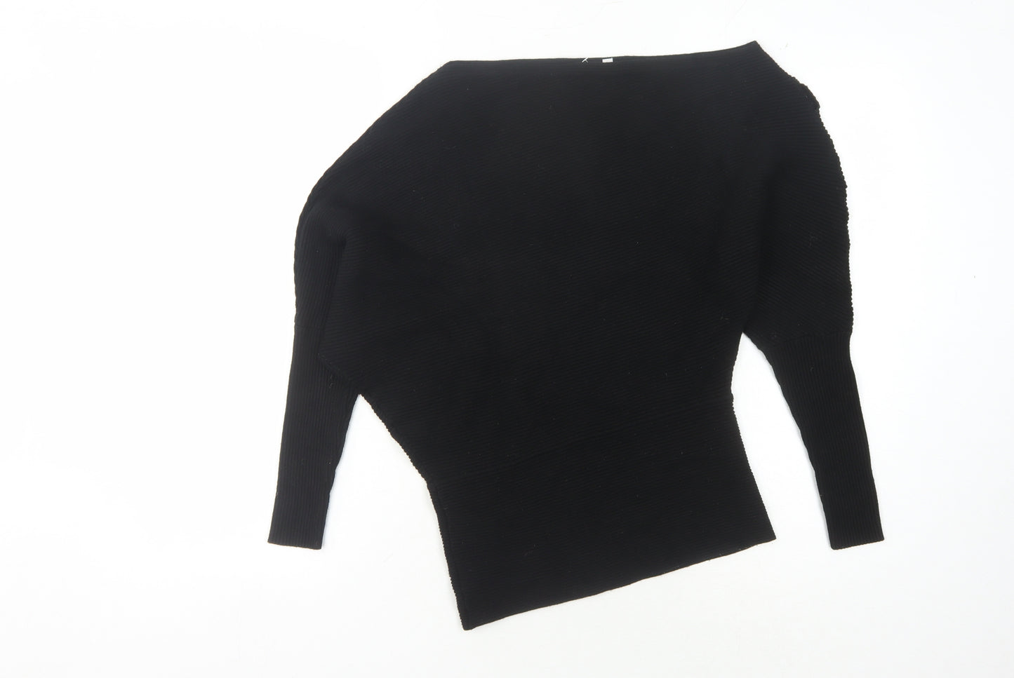 Reiss Women's Black Boat Neck Slim Jumper XS