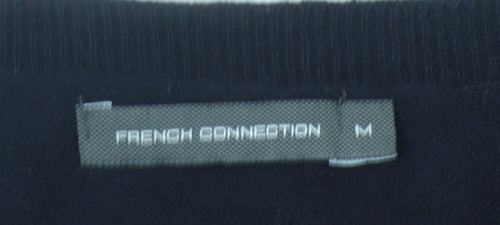 French Connection Men's Black Wool Pullover Jumper - M