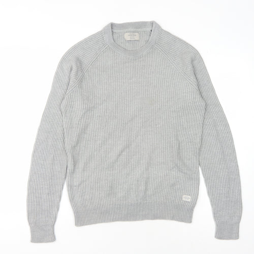 Jack & Jones Men's Grey M Knit Pullover Jumper